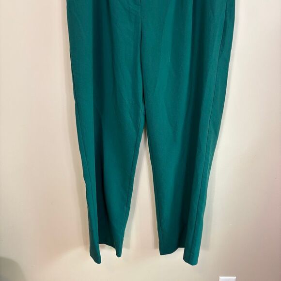 Abercrombie & Fitch Green Trouser Dress Pants Size 18 Long Inseam - Picture 4 of 7